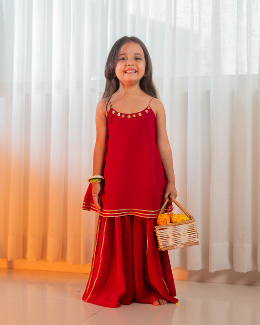 Gulkand Palazo Set