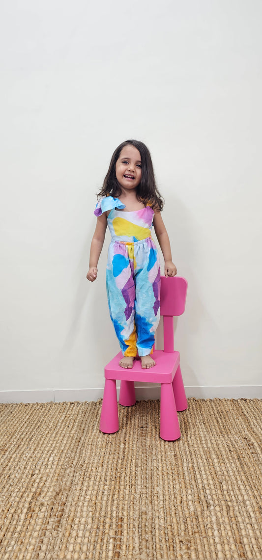 MULTICOLOR PRINTED JUMPSUIT  TT0106