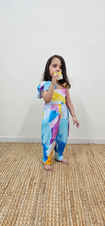MULTICOLOR PRINTED JUMPSUIT  TT0106