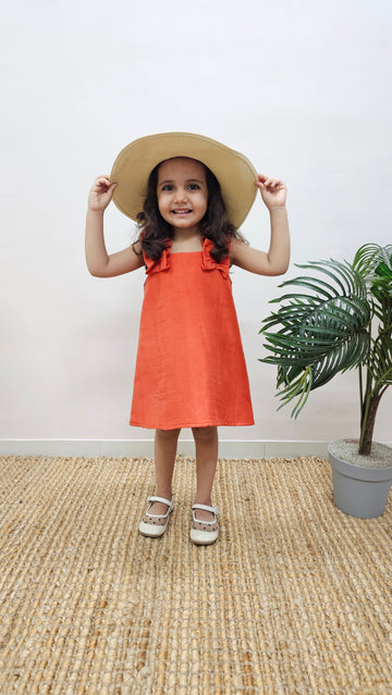 COMFY ORANGE DRESS TT0122