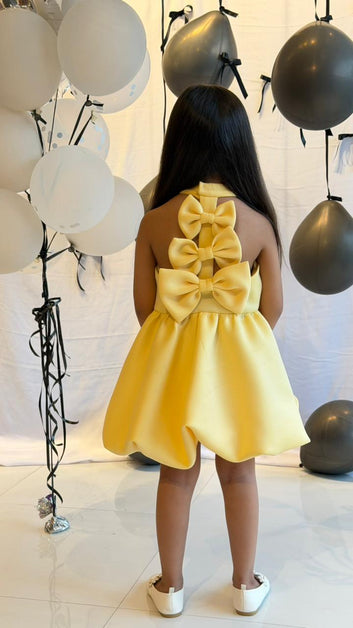 Sunshine scuba Pearl Embellished Party Dress