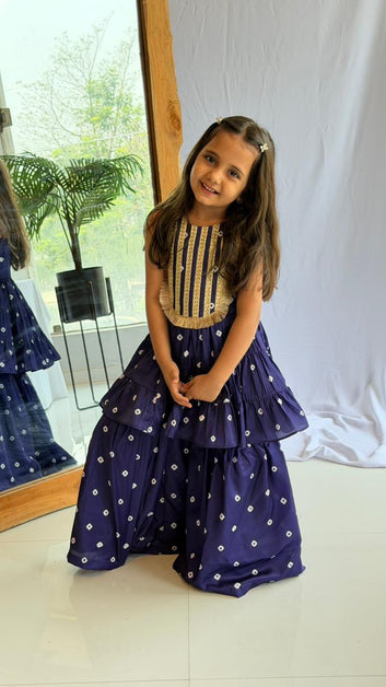 Bandhni Print Sharara Set