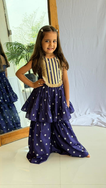 Bandhni Print Sharara Set