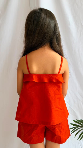 Sunset Bloom Shorts Co-ord Set