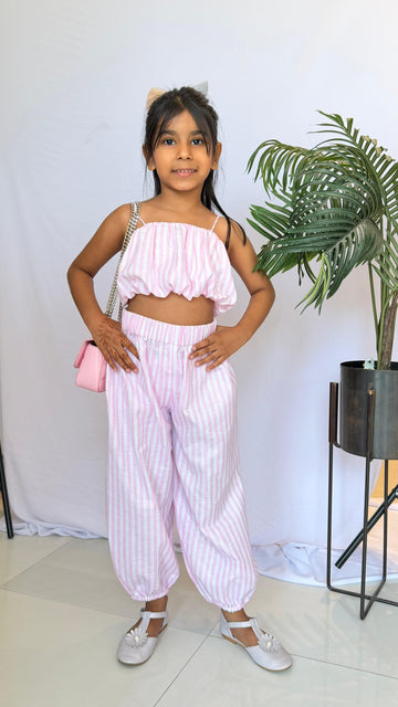 Pink Stripe Co-Ord Set