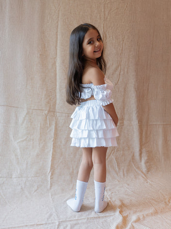 Snow Ruffle Co-ord Set